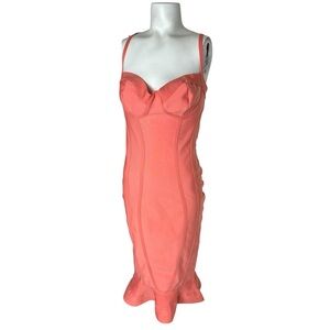 Boohoo Blush Bandage Midi Dress NWT